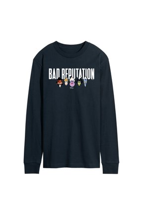 - Bad Reputation Villains Horizontal Chest - Men's Long Sleeve Graphic T-Shirt