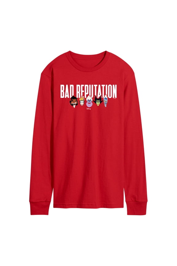 - Bad Reputation Villains Horizontal Chest - Men's Long Sleeve Graphic T-Shirt