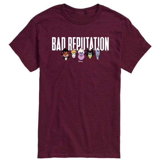 Disney - Bad Reputation Villains Horizontal Chest Short Sleeve Graphic T-Shirt