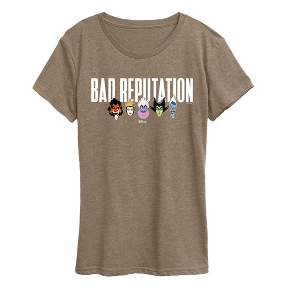 Disney - Bad Reputation Villains Horizontal Chest - Women's Short Sleeve Graphic T-Shirt