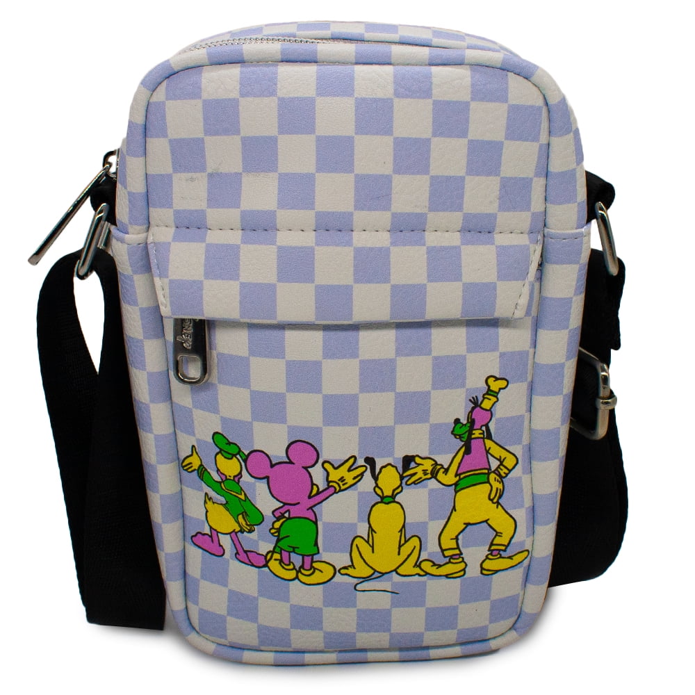 Loungefly Disney Mickey Mouse Checkered Sling Bag