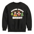 thumbnail image 1 of Disney - Mickey and Minnie Baking Spirits Bright Christmas - Toddler & Youth Crewneck Fleece Sweatshirt, 1 of 5