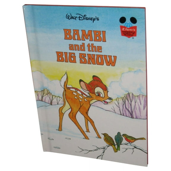 Disney Bambi And The Big Snow (1983) Hardcover Book - (Wonderful World of Reading)