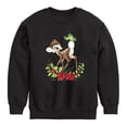 thumbnail image 1 of Disney Bambi - Christmas Botanical Butterfly - Toddler & Youth Crewneck Fleece Sweatshirt, 1 of 5