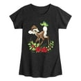 thumbnail image 1 of Disney Bambi - Christmas Botanical Butterfly - Toddler & Youth Girls Short Sleeve Graphic T-Shirt, 1 of 5