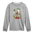 thumbnail image 1 of Disney Bambi - Christmas - Botanical Butterfly - Toddler & Youth Long Sleeve Graphic T-Shirt, 1 of 5