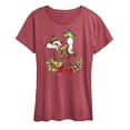 thumbnail image 1 of Disney Bambi - Christmas - Botanical Butterfly - Women's Short Sleeve Graphic T-Shirt, 1 of 5