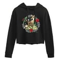 thumbnail image 1 of Disney Bambi - Christmas - Family In The Forest - Juniors Cropped Pullover Hoodie, 1 of 5