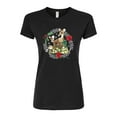 thumbnail image 1 of Disney Bambi - Christmas - Family In The Forest - Juniors Fitted Graphic T-Shirt, 1 of 5