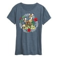 thumbnail image 1 of Disney Bambi - Christmas - Family In The Forest - Women's Short Sleeve Graphic T-Shirt, 1 of 5