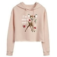 thumbnail image 1 of Disney Bambi - Christmas - I'm Snow Cute - Juniors Cropped Pullover Hoodie, 1 of 5