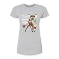 thumbnail image 1 of Disney Bambi - Christmas - I'm Snow Cute - Juniors Fitted Graphic T-Shirt, 1 of 5