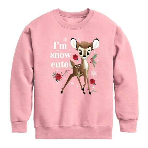Disney Bambi - Christmas - I'm Snow Cute Roses - Toddler & Youth Long Sleeve Graphic T-Shirt