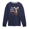 thumbnail image 1 of Disney Bambi - Christmas - I'm Snow Cute Roses - Toddler & Youth Long Sleeve Graphic T-Shirt, 1 of 5