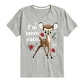 thumbnail image 1 of Disney Bambi - Christmas - I'm Snow Cute Roses - Toddler & Youth Short Sleeve Graphic T-Shirt, 1 of 5