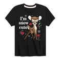 thumbnail image 1 of Disney Bambi - Christmas - I'm Snow Cute Roses - Toddler & Youth Short Sleeve Graphic T-Shirt, 1 of 5