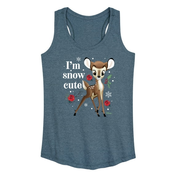 Disney Bambi - Christmas - I'm Snow Cute - Women's Racerback Tank Top