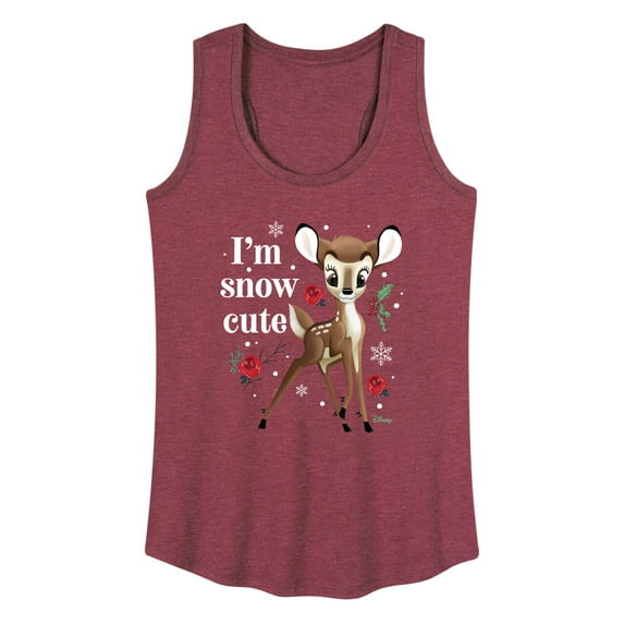 Disney Bambi - Christmas - I'm Snow Cute - Women's Racerback Tank Top