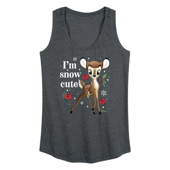 Disney Bambi - Christmas - I'm Snow Cute - Women's Racerback Tank Top