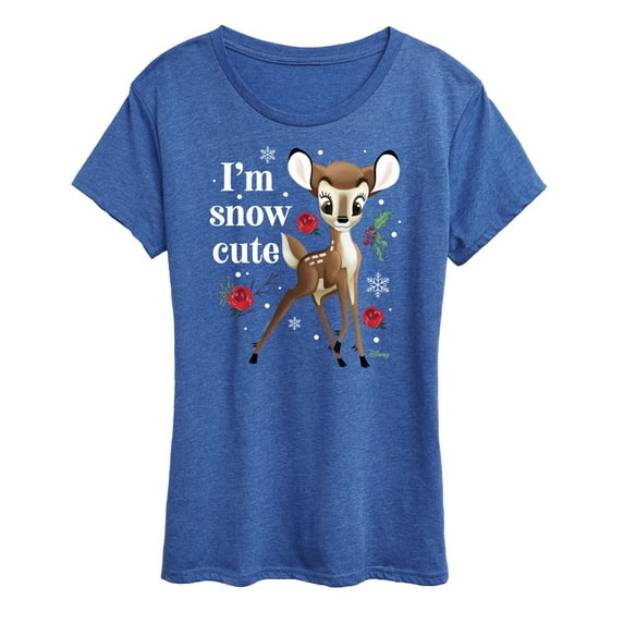 Disney Bambi - Christmas - I'm Snow Cute - Women's Short Sleeve Graphic T-Shirt