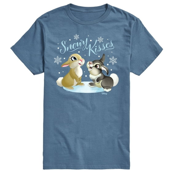 Disney Bambi - Christmas - Snowy Bunny Kisses - Men's Short Sleeve Graphic T-Shirt
