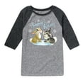 thumbnail image 1 of Disney Bambi - Christmas - Snowy Bunny Kisses - Toddler & Youth Raglan Graphic T-Shirt, 1 of 5