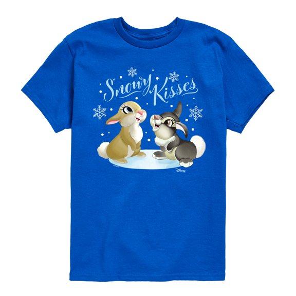 Disney Bambi - Christmas - Snowy Bunny Kisses - Toddler & Youth Short Sleeve Graphic T-Shirt