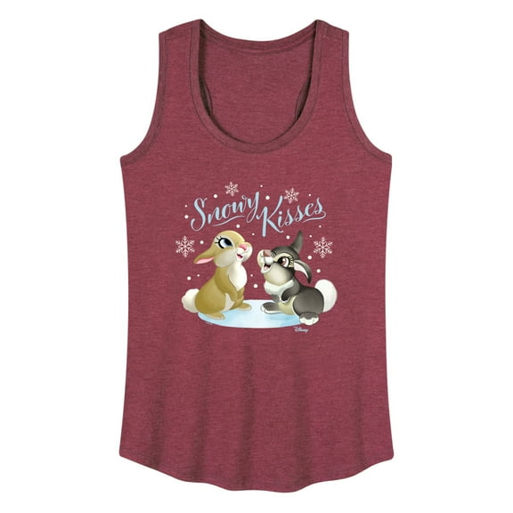 Disney Bambi - Christmas - Snowy Bunny Kisses - Women's Racerback Tank Top