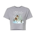 thumbnail image 1 of Disney Bambi - Christmas - Up To Snow Good - Juniors Cropped Cotton Blend T-Shirt, 1 of 5