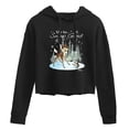 thumbnail image 1 of Disney Bambi - Christmas - Up To Snow Good - Juniors Cropped Pullover Hoodie, 1 of 5