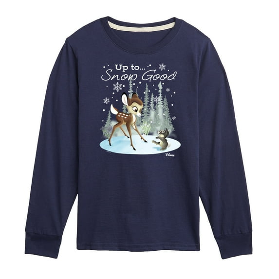 Disney Bambi - Christmas - Up To Snow Good - Toddler & Youth Long Sleeve Graphic T-Shirt