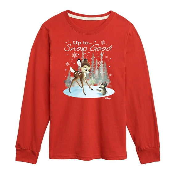 Disney Bambi - Christmas - Up To Snow Good - Toddler & Youth Long Sleeve Graphic T-Shirt