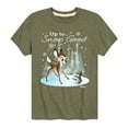 thumbnail image 1 of Disney Bambi - Christmas - Up To Snow Good - Toddler & Youth Short Sleeve Graphic T-Shirt, 1 of 5