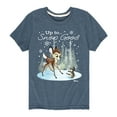thumbnail image 1 of Disney Bambi - Christmas - Up To Snow Good - Toddler & Youth Short Sleeve Graphic T-Shirt, 1 of 5