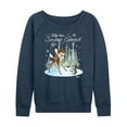 thumbnail image 1 of Disney Bambi - Christmas - Up To Snow Good - Women's Lightweight French Terry Long Sleeve Shirt, 1 of 5