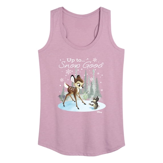 Disney Bambi - Christmas - Up To Snow Good - Women's Racerback Tank Top