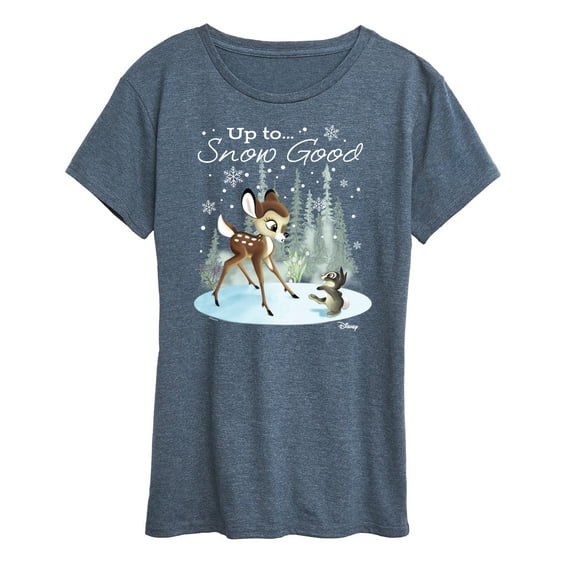 Disney Bambi - Christmas - Up To Snow Good - Women's Short Sleeve Graphic T-Shirt