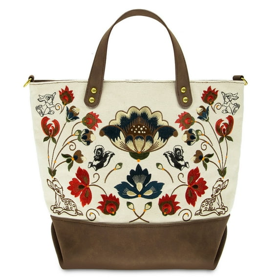 Disney Bambi Embroidered Tote Bag by Disney Boutique New with Tags
