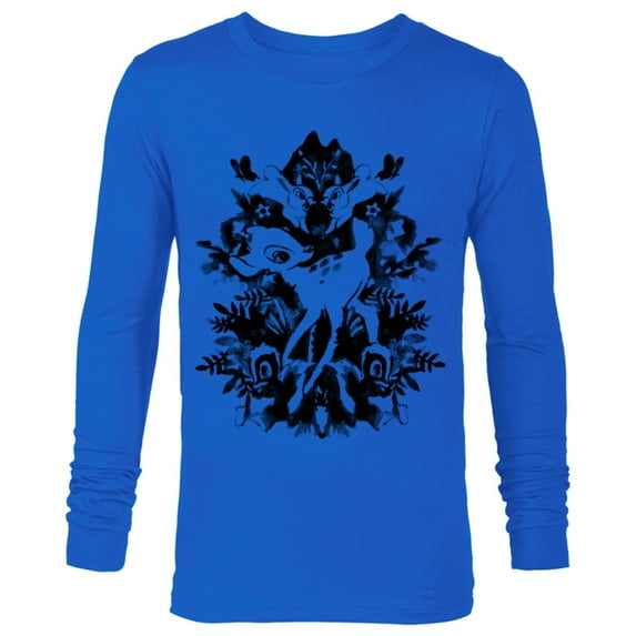 Disney Bambi Ink Drawing - Long Sleeve T-Shirt for Men -Customized-Royal