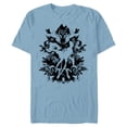 thumbnail image 1 of Disney Bambi Ink Drawing - Short Sleeve Blended T-Shirt for Adults -Customized-Ocean Blue, 1 of 5