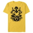 thumbnail image 1 of Disney Bambi Ink Drawing - Short Sleeve Blended T-Shirt for Adults -Customized-Yellow, 1 of 5