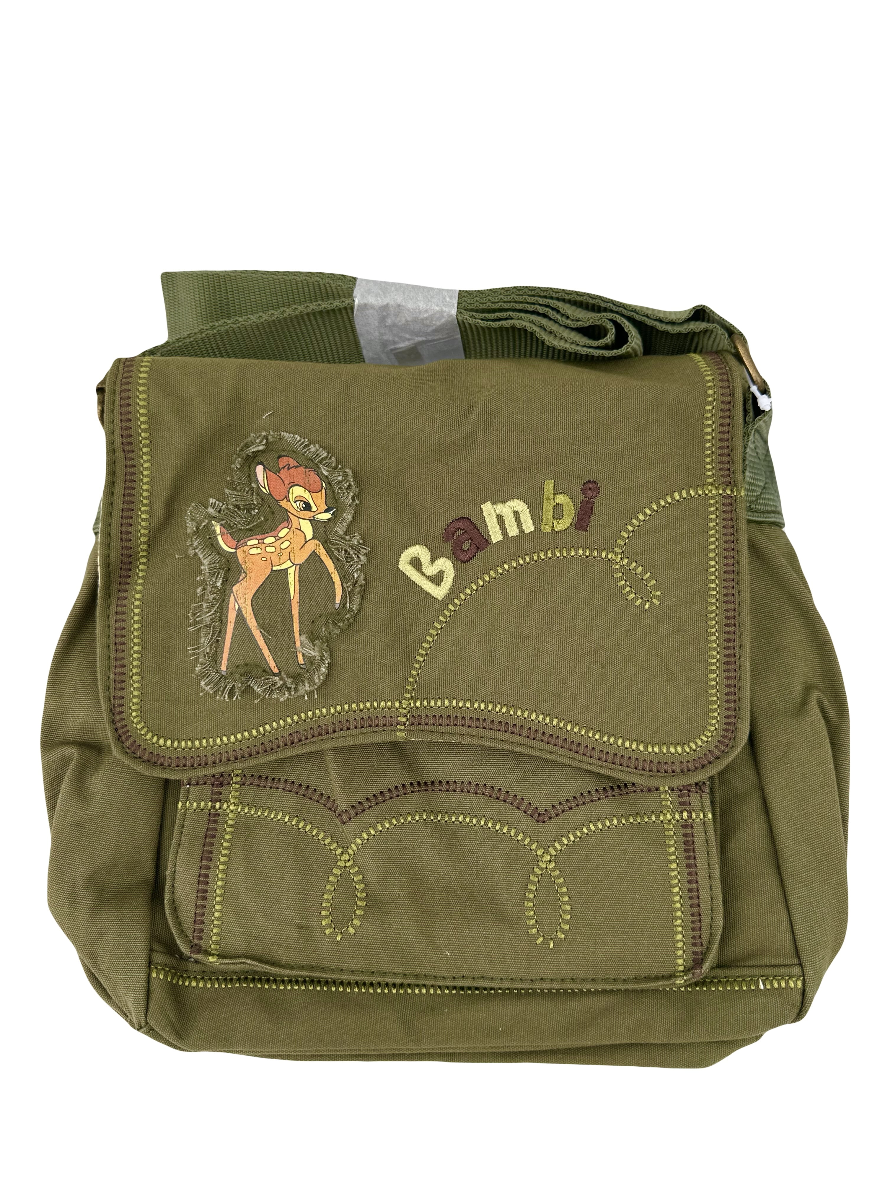 Disney Bambi Messenger Handbag Purse Bag - Camo Green Bambi Purse