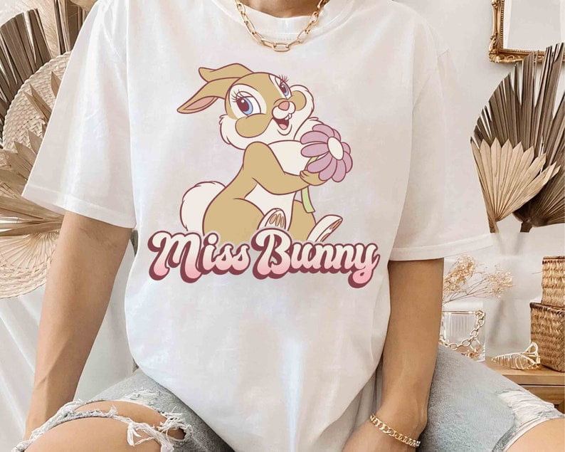 Disney Bambi Miss Bunny Floral Portrait T-shirt, Flower And Thumper Tee ...