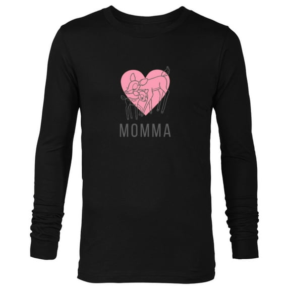 Disney Bambi Momma Mother's Day - Long Sleeve T-Shirt for Men - Customized-Black