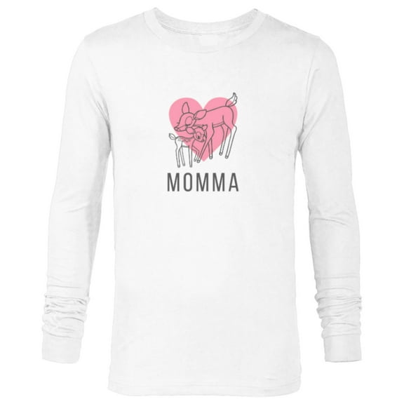 Disney Bambi Momma Mother's Day - Long Sleeve T-Shirt for Men - Customized-White