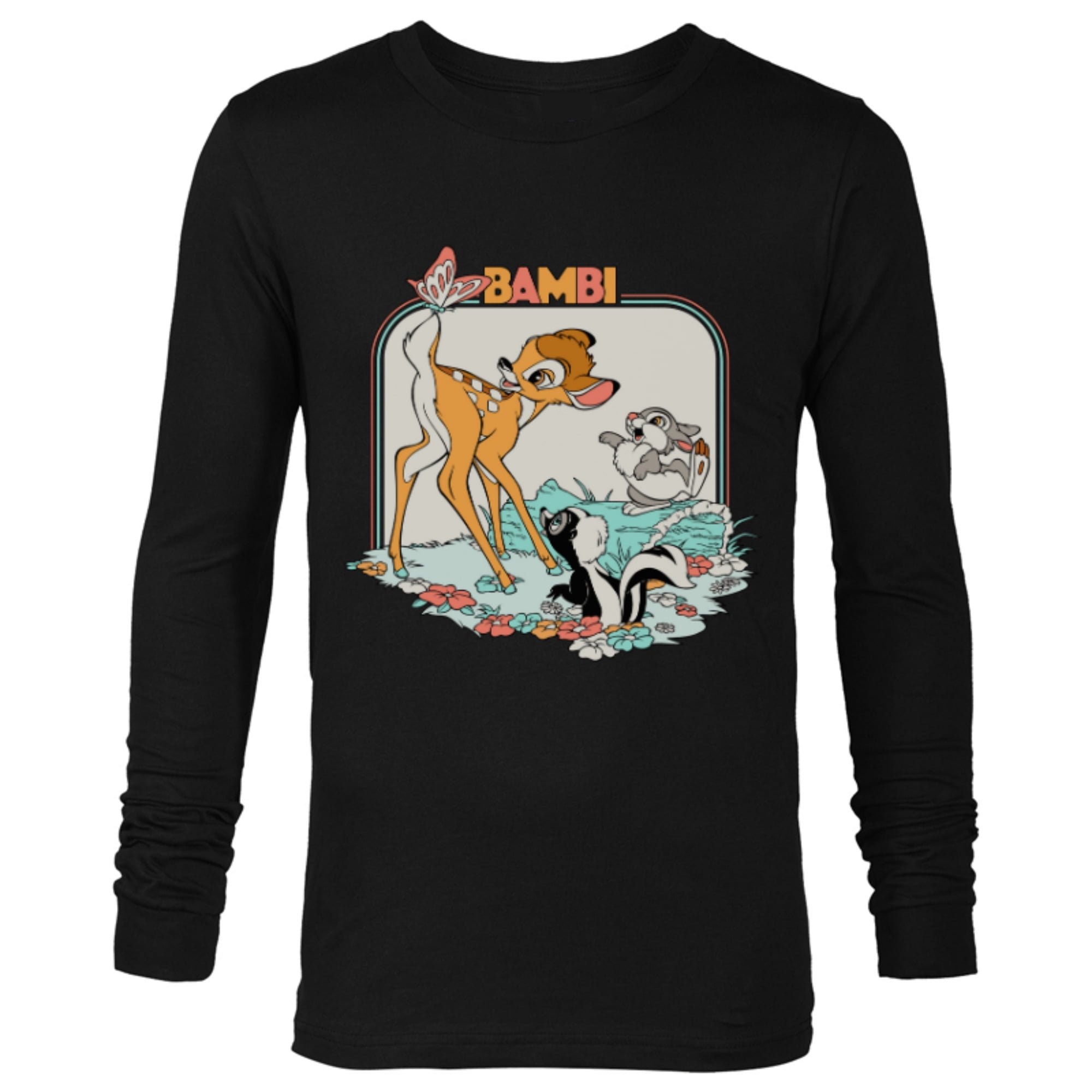 Disney Bambi Movie Retro - Long Sleeve T-Shirt for Men - Customized ...