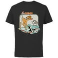 thumbnail image 1 of Disney Bambi Movie Retro - Short Sleeve Cotton T-Shirt for Adults - Customized-Black, 1 of 5