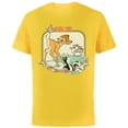 thumbnail image 1 of Disney Bambi Movie Retro - Short Sleeve Cotton T-Shirt for Adults - Customized-Yellow, 1 of 5