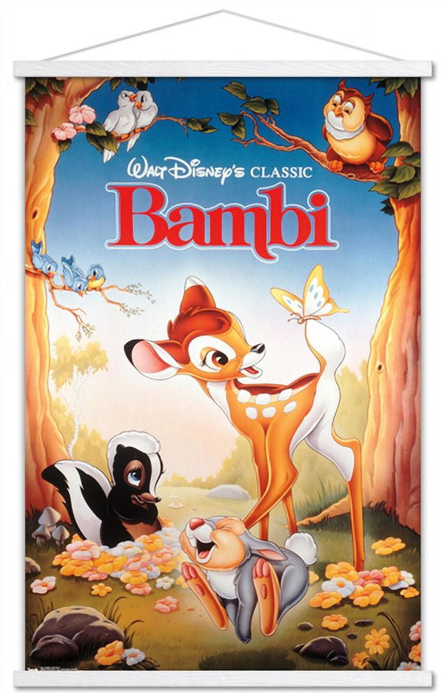 Disney Bambi - One Sheet Wall Poster with Wooden Magnetic Frame