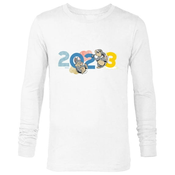 Disney Bambi Thumper 2023 Year of the Rabbit - Long Sleeve T-Shirt for Men - Customized-White